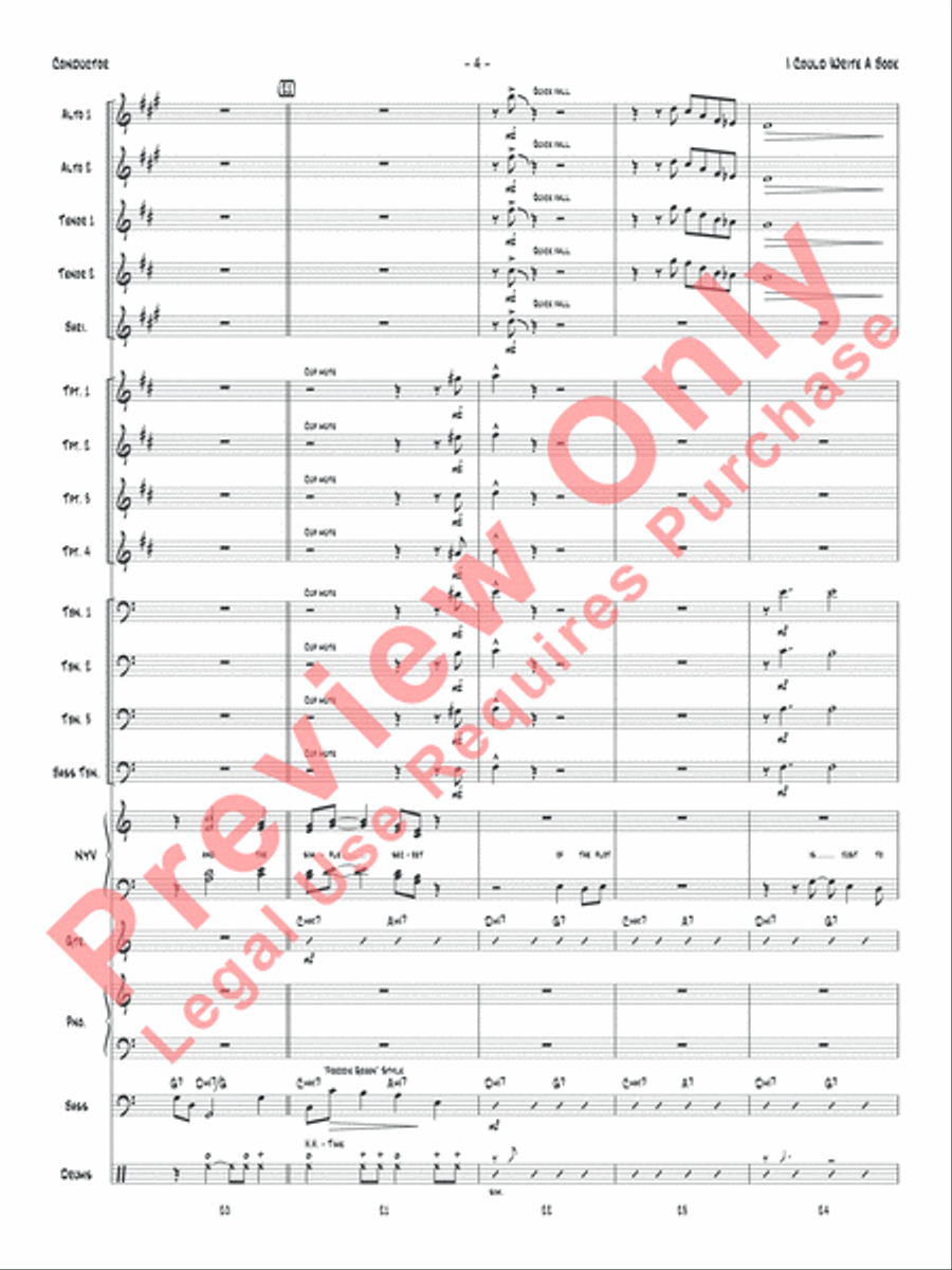 I Could Write a Book Jazz Ensemble scores gallery preview page 7