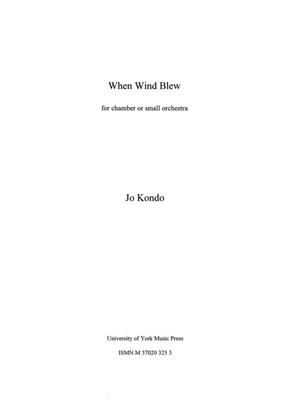 Book cover for When Wind Blew