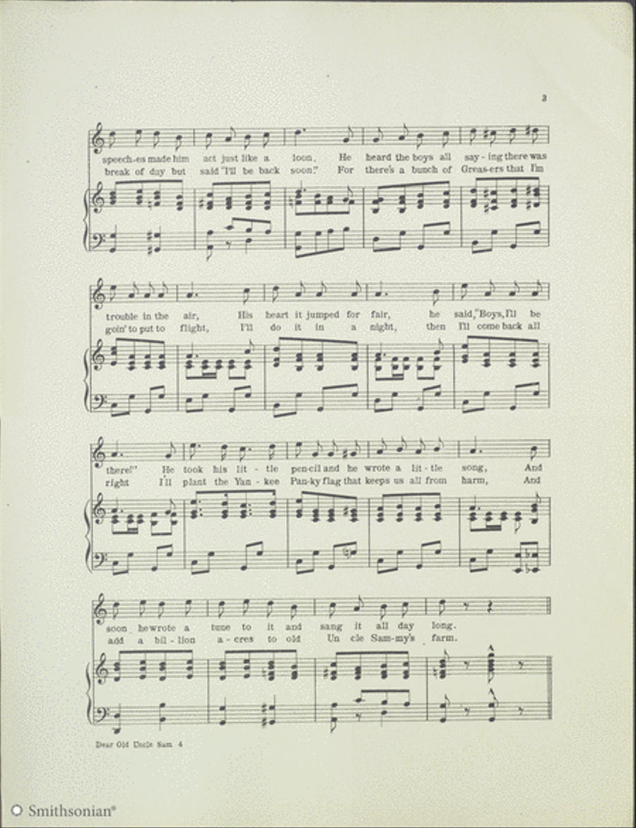 Dear Old Uncle Sam 3-Part scores gallery preview page 3