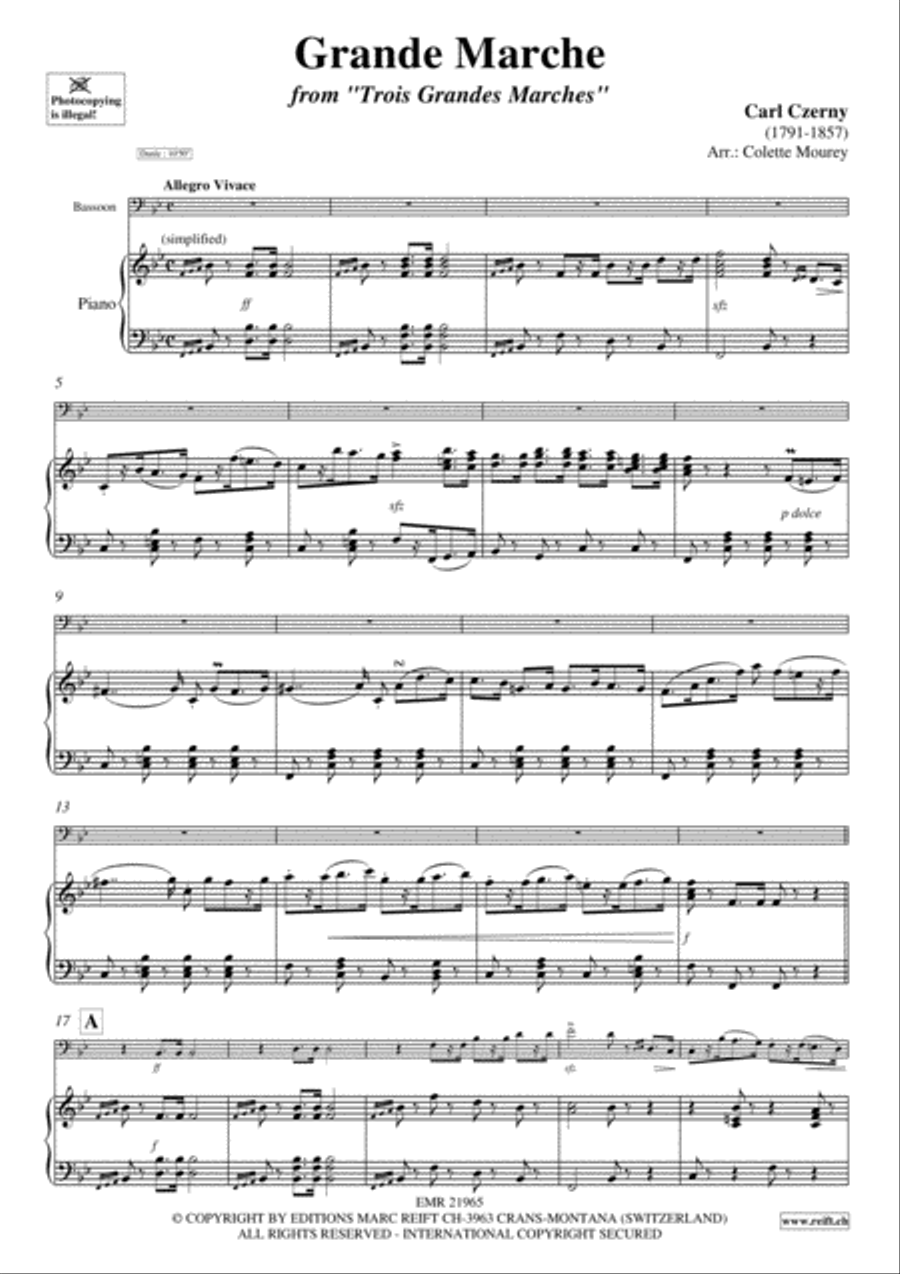 Grande Marche Bassoon Solo scores gallery preview page 3