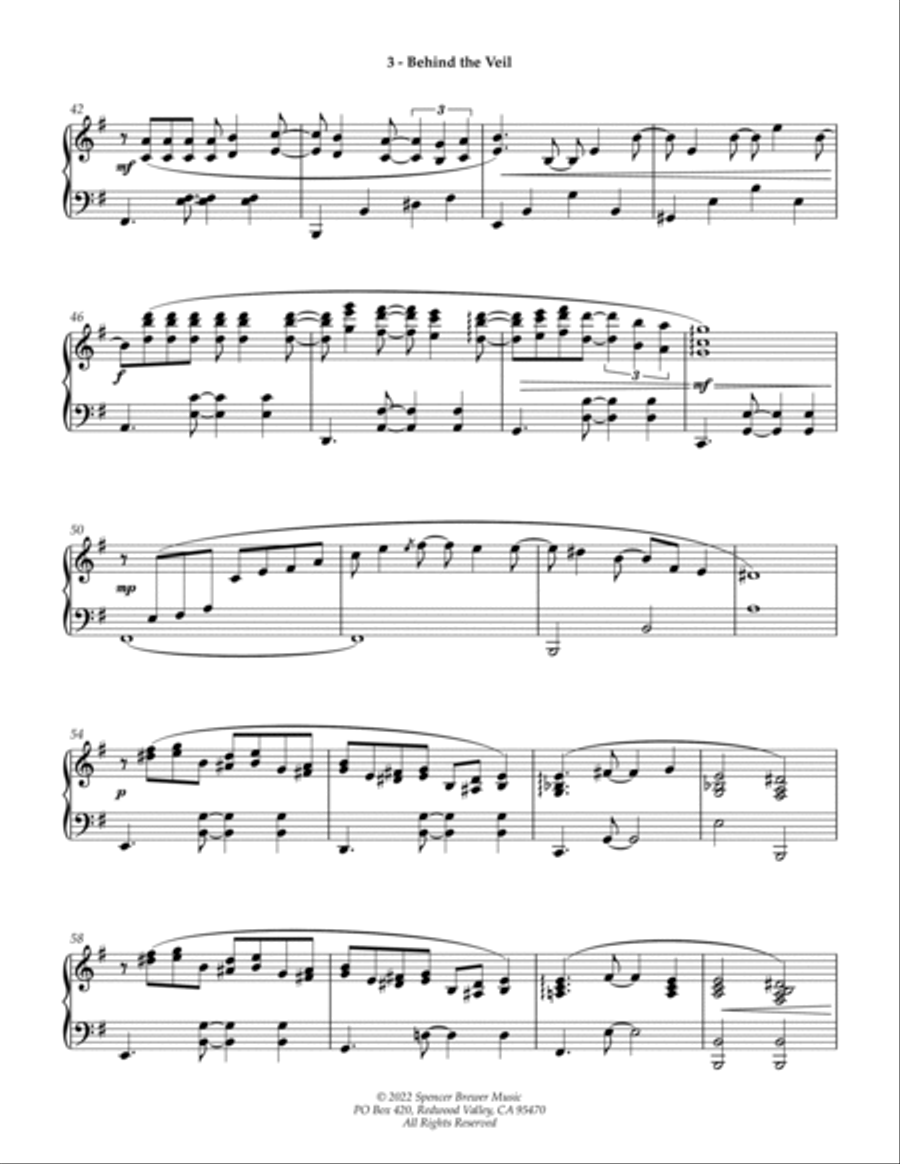 Behind the Veil Piano Solo scores gallery preview page 3