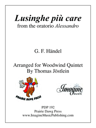 Book cover for Lusinghe più care from the oratorio Alessandro
