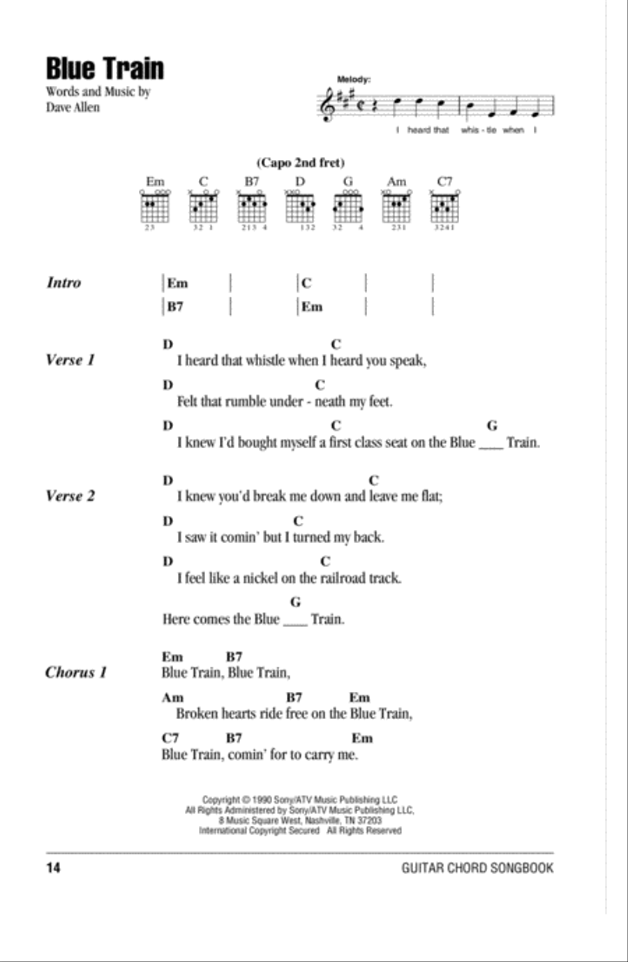 Blue Train Acoustic Guitar scores gallery preview page 1