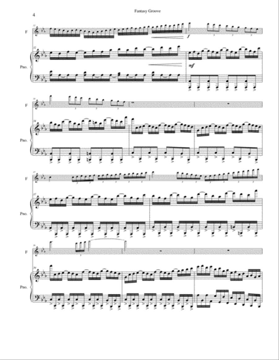 Fantasy Groove Flute Solo scores gallery preview page 4