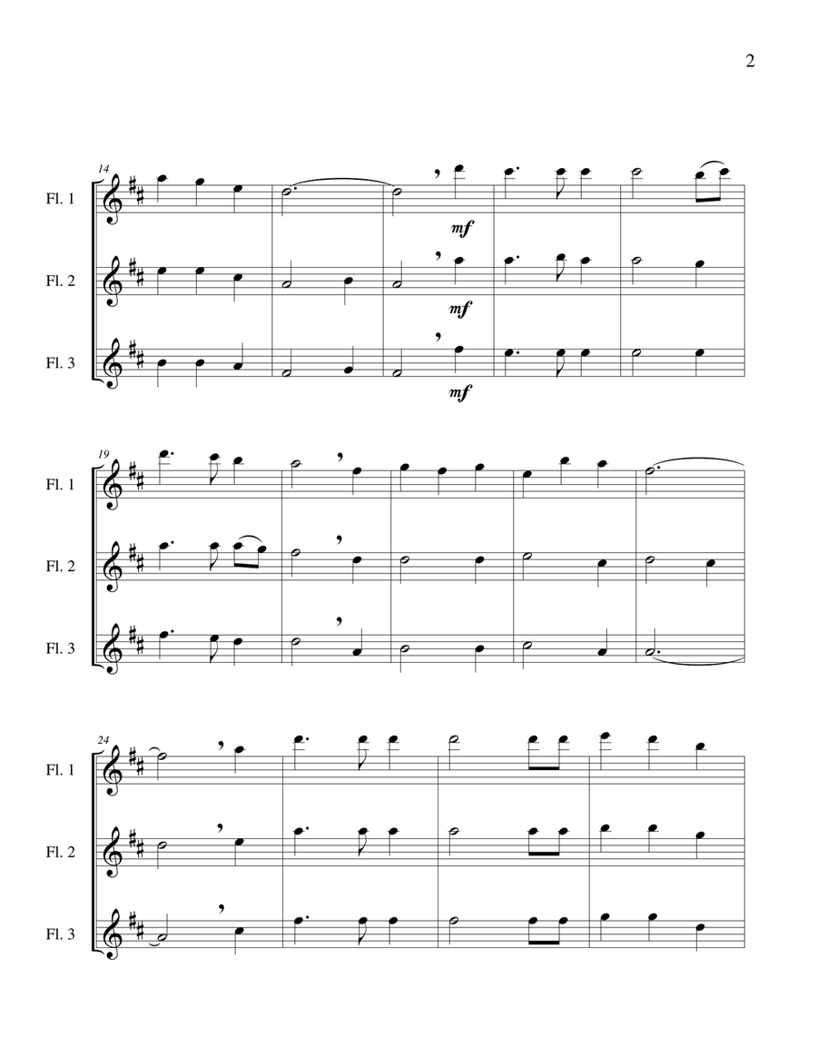 He Hideth My Soul - Flute Trio Flute Trio scores gallery preview page 4