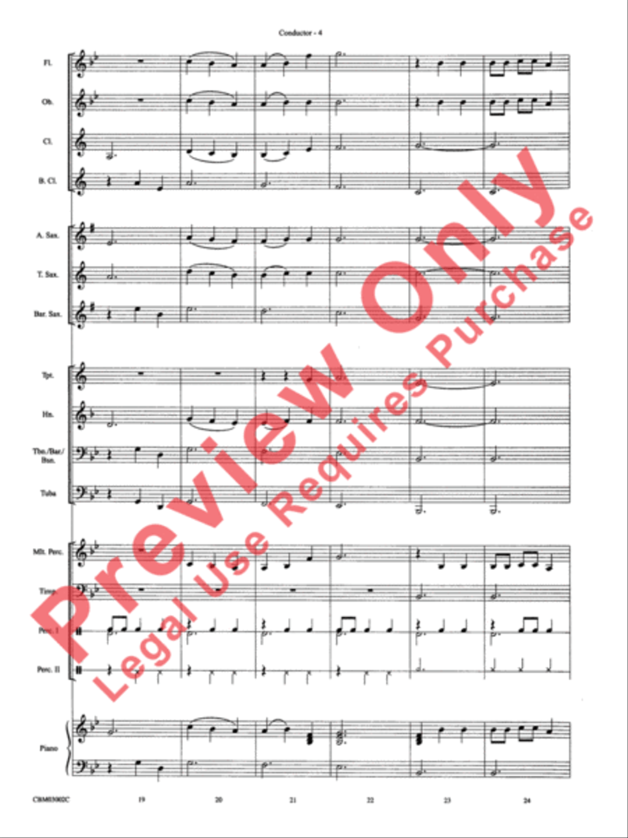 Fawkes the Phoenix (from Harry Potter and the Chamber of Secrets) Concert Band Methods scores gallery preview page 7