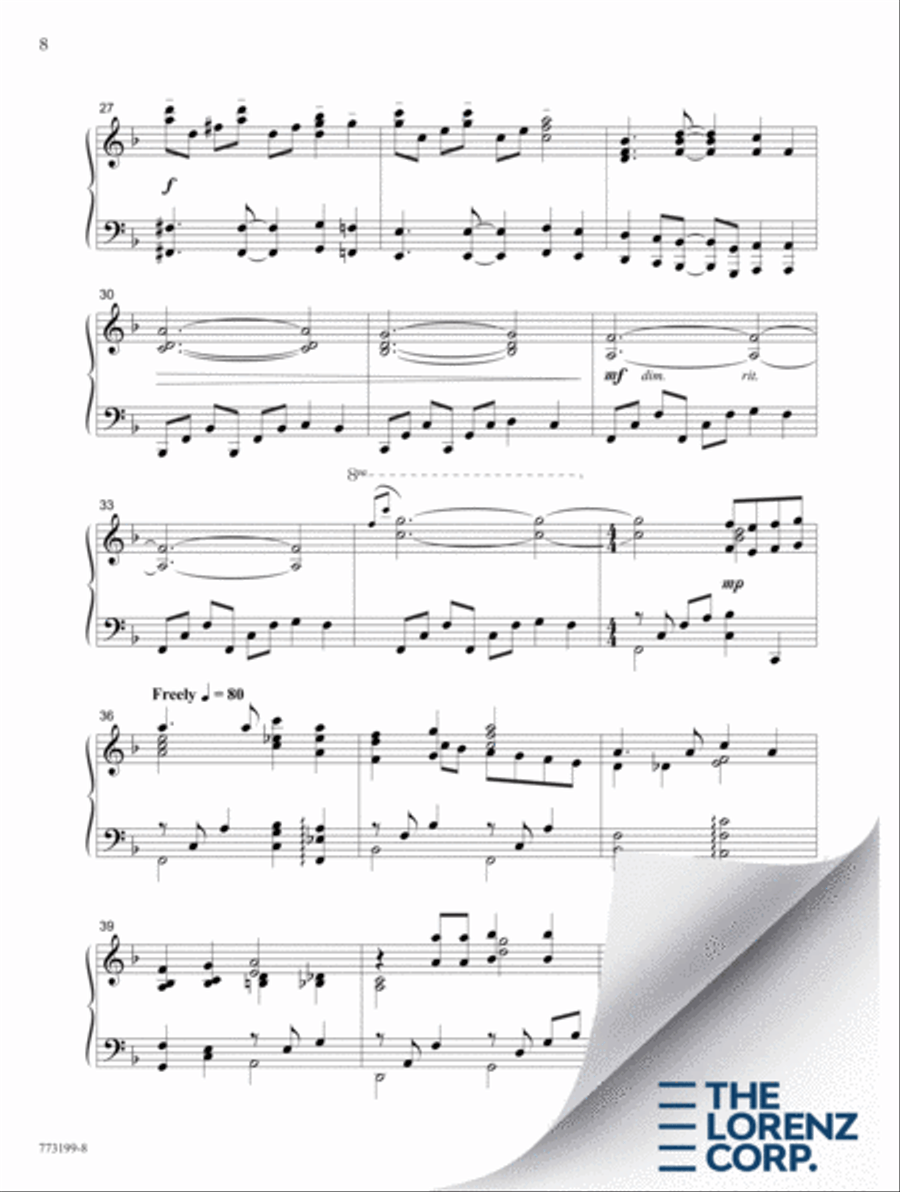 I Come To Thee Piano Solo scores gallery preview page 9
