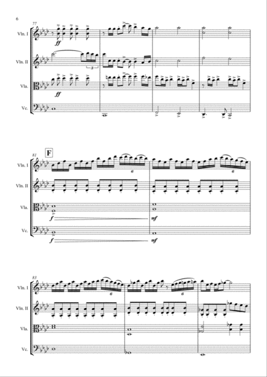 Final Countdown String Quartet scores gallery preview page 6