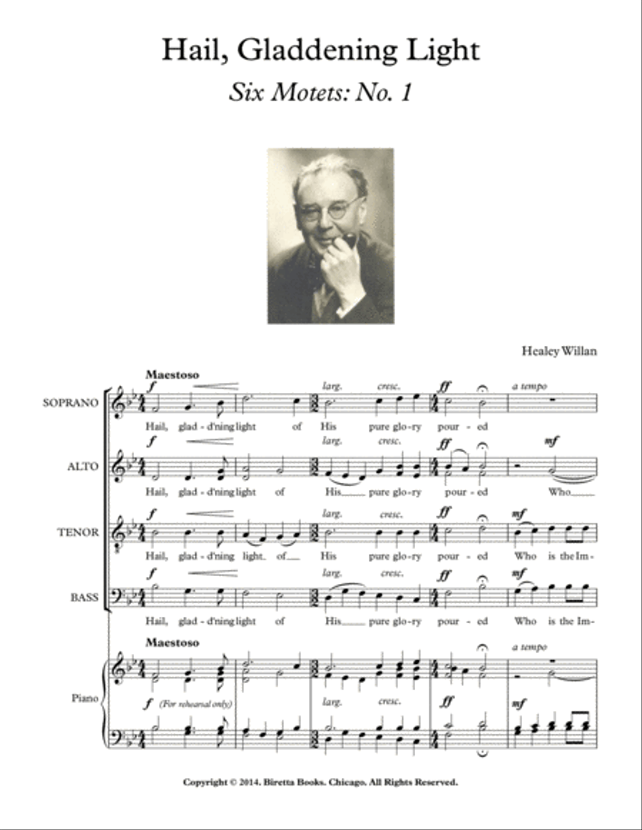 Hail, Gladdening Light 4-Part scores gallery preview page 3
