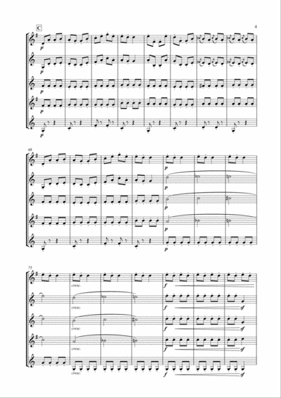 Galop Infernal (Can Can) for Clarinet Choir image number null