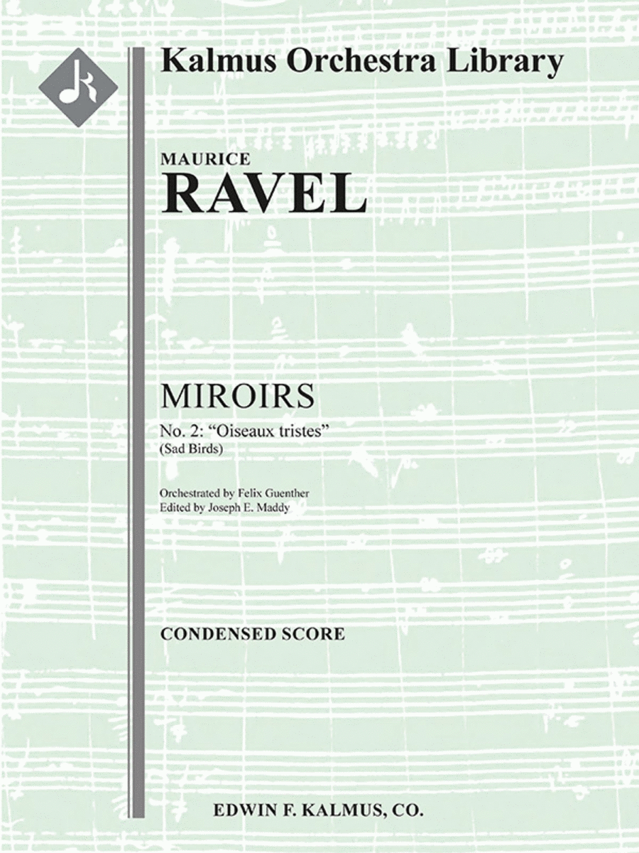 Miroirs No. 2: Oiseaux Tristes Chamber Orchestra scores gallery preview page 1