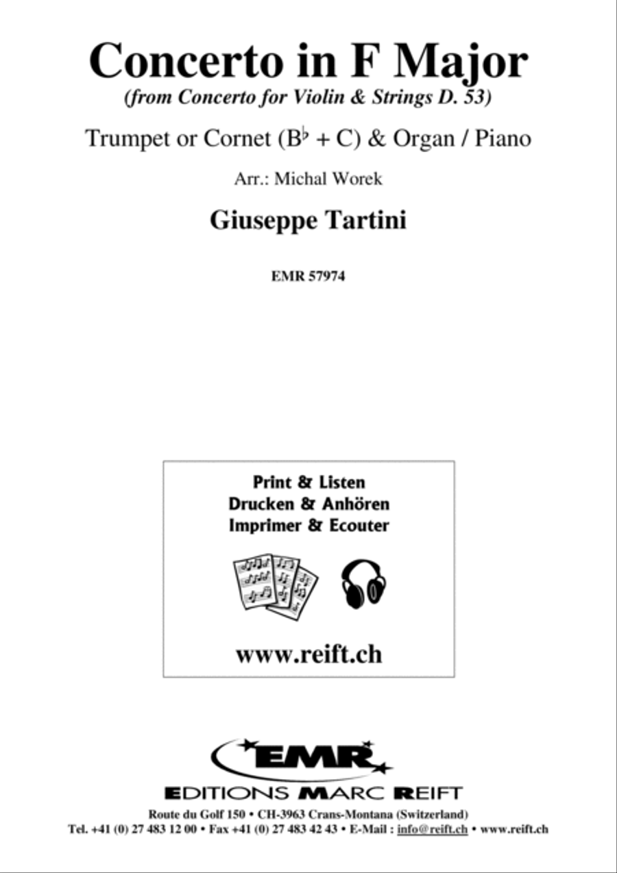 Concerto in F Major Cornet scores gallery preview page 2