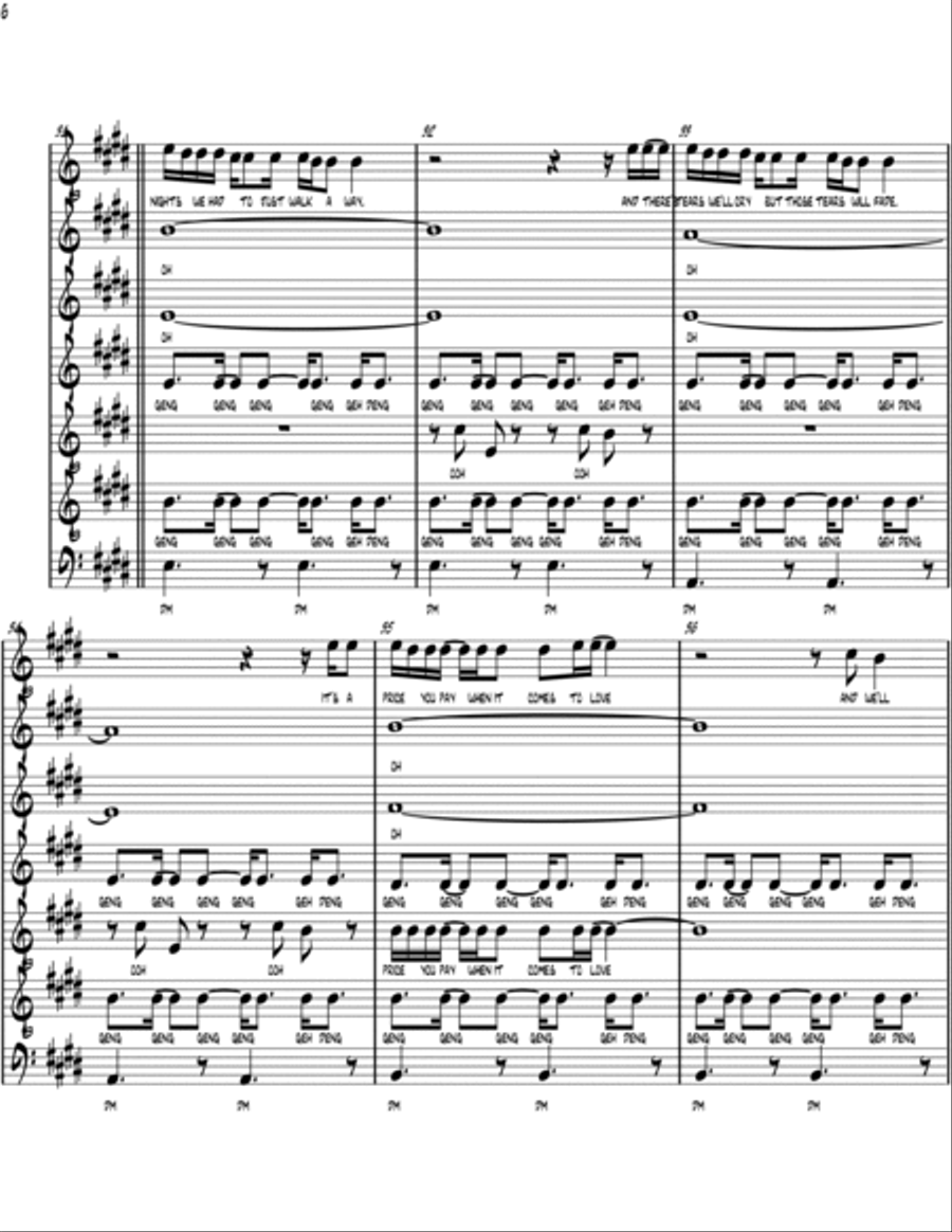 Walking The Wire 4-Part scores gallery preview page 6