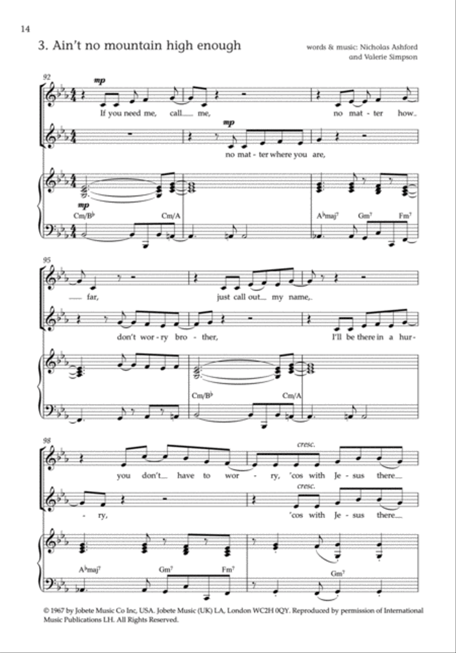 The Gospel Train 2-Part scores gallery preview page 3