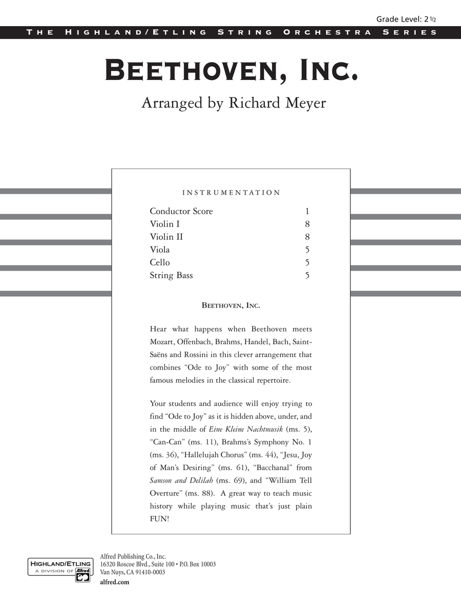 Beethoven, Inc.: Score