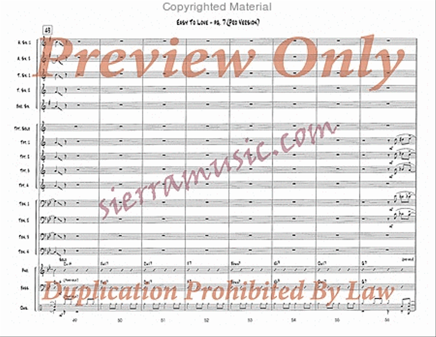 Easy To Love (Pro) Easy To Love (Pro) Big Band scores gallery preview page 8
