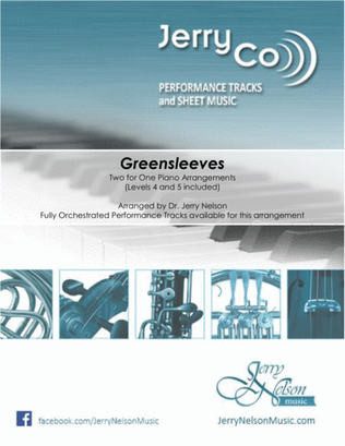 Greensleeves (2 for 1 PIANO Arrangements) - Jazz