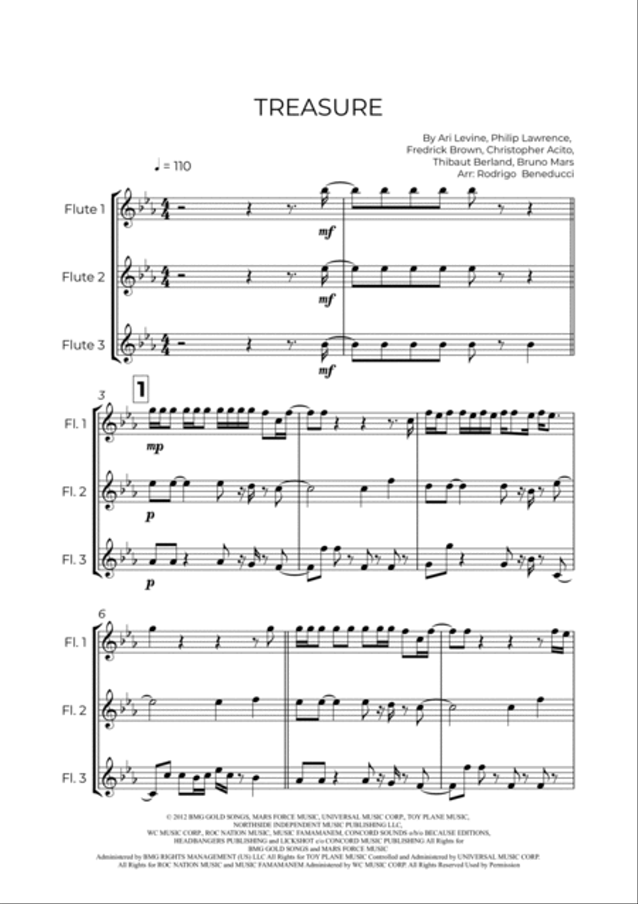 Treasure Flute Trio scores gallery preview page 2