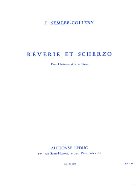 Reverie And Scherzo, For Clarinet And Piano