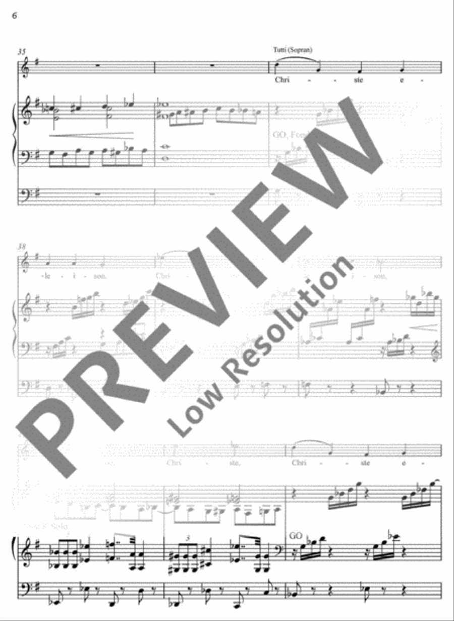 Missa festiva Organ scores gallery preview page 6