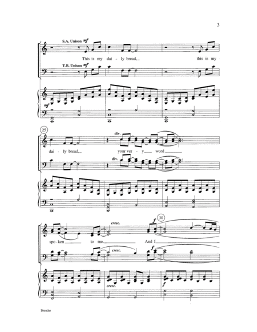 Breathe 4-Part scores gallery preview page 3