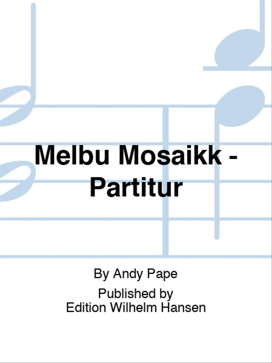 Melbu Mosaikk - Partitur Score scores gallery preview page 1