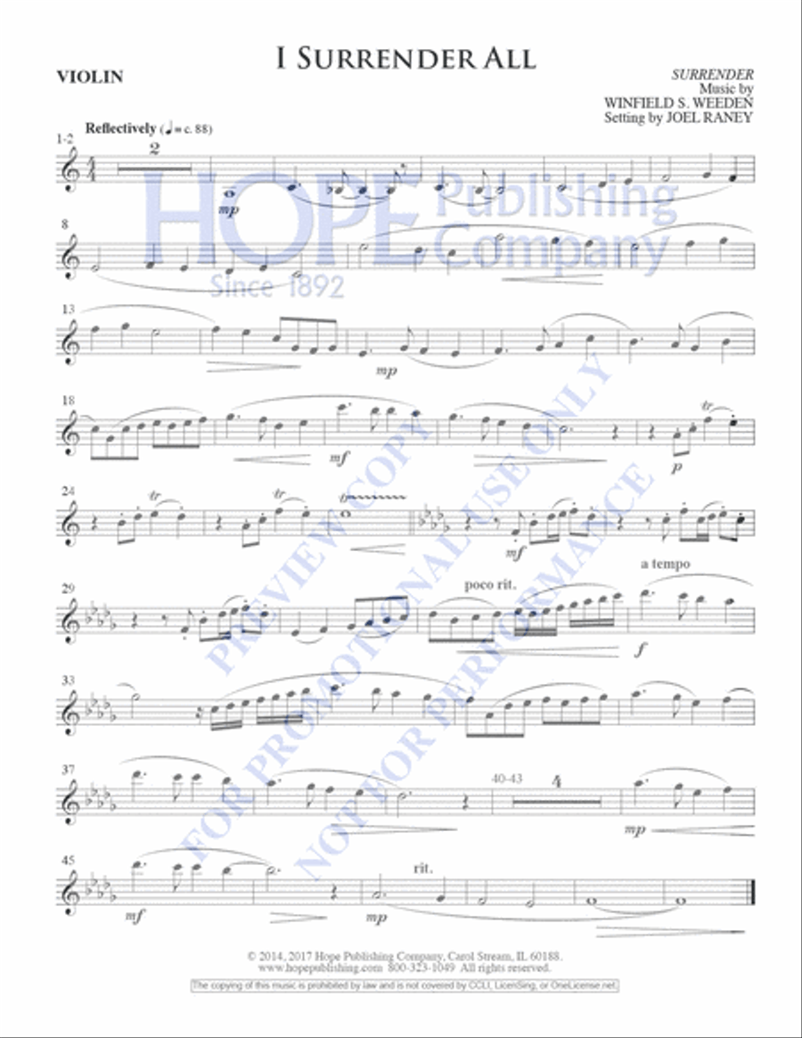 I Surrender All Choir scores gallery preview page 11