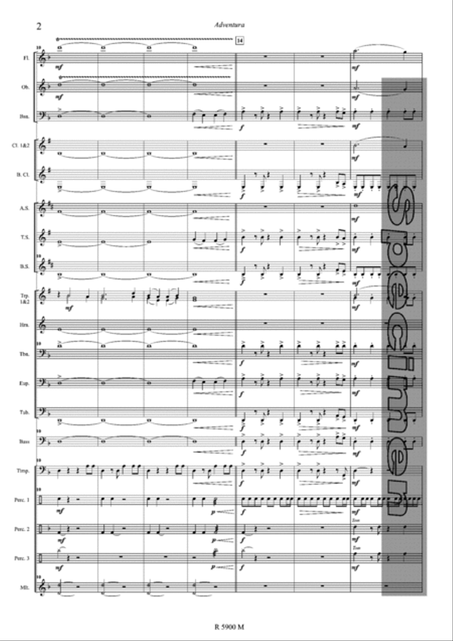 Adventura Adventura Concert Band scores gallery preview page 3