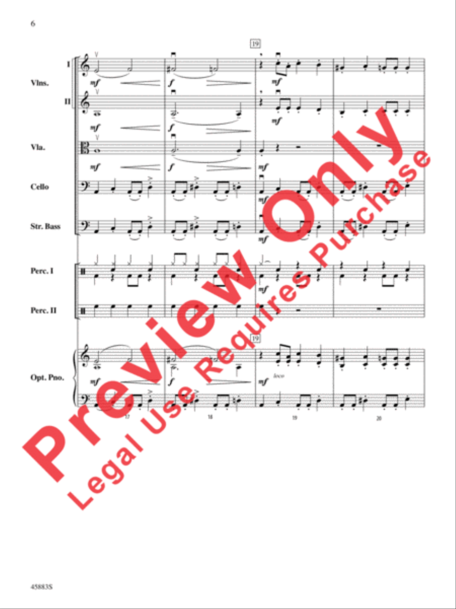 Secret Agent Sugar Plum String Orchestra scores gallery preview page 6