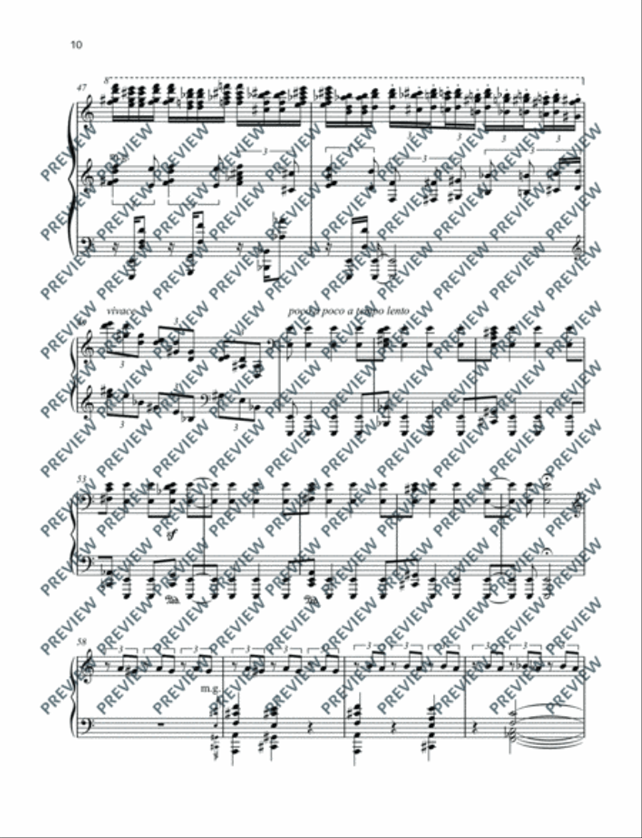 Fragment douloureux Piano Solo scores gallery preview page 11