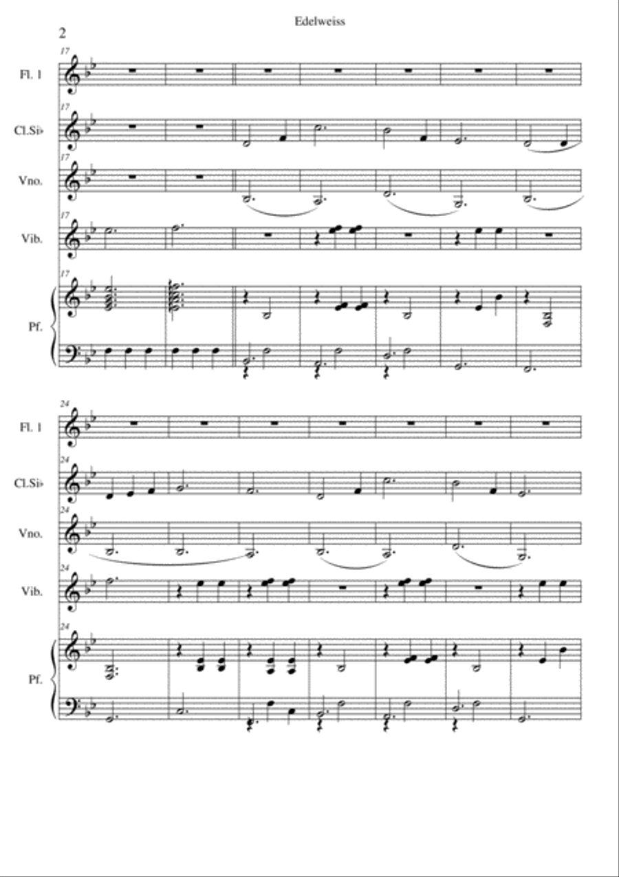 Edelweiss Edelweiss Small Ensemble scores gallery preview page 2