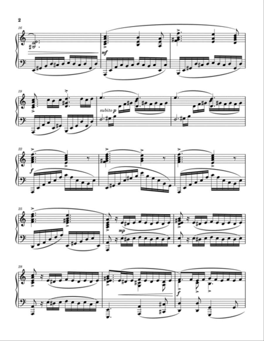 Torrents Piano Solo scores gallery preview page 2