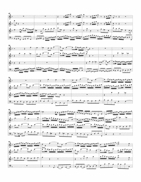 Aria: Wer Sünder thut, der ist vom Teufel from cantata BWV 54 (arrangement for 4 recorders) image number null