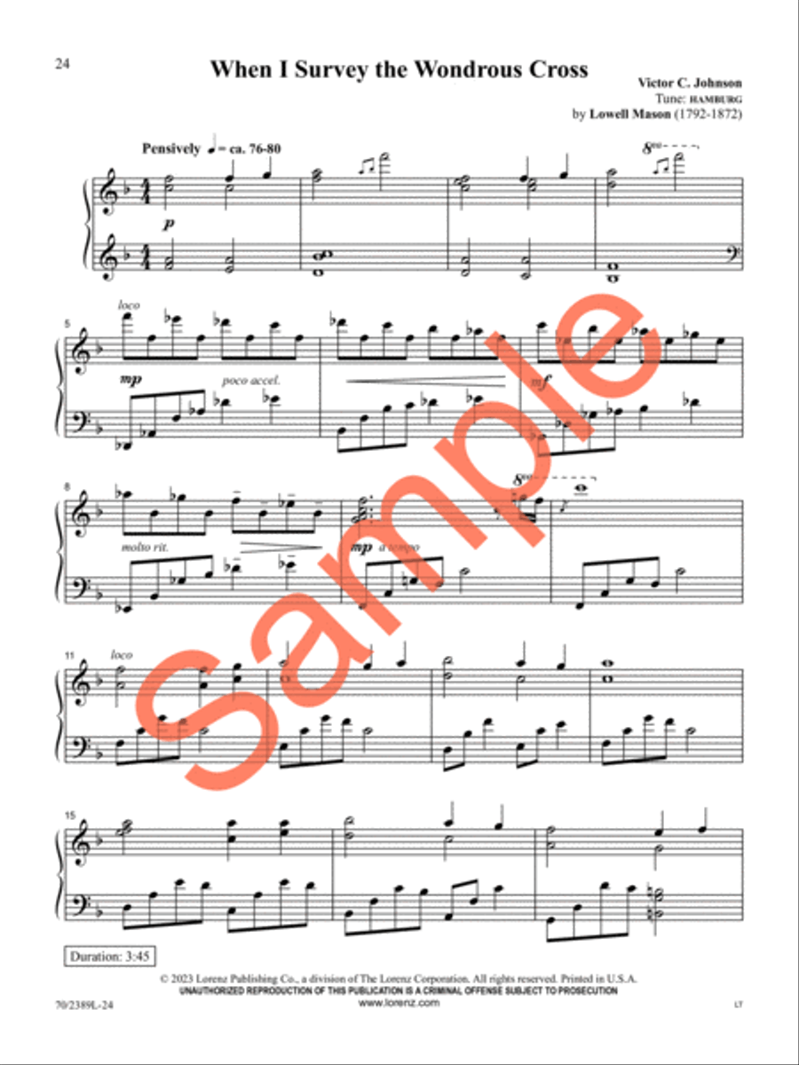 The Rugged Cross, the Empty Tomb Piano Solo scores gallery preview page 19