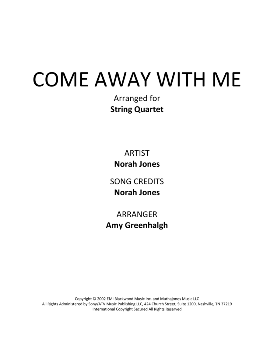 Come Away With Me