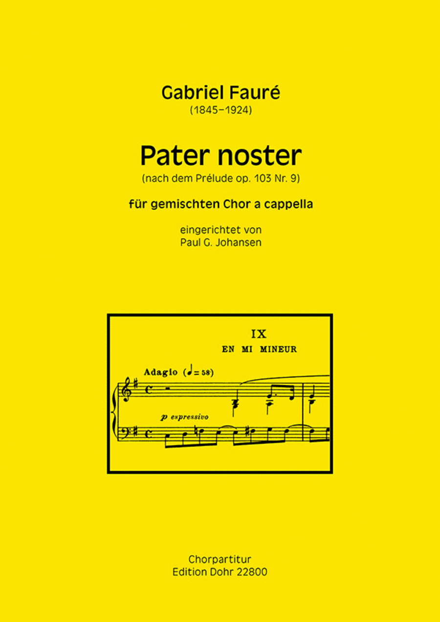 Pater noster fr gemischten Chor a cappella (nach dem Prlude op. 103/9)