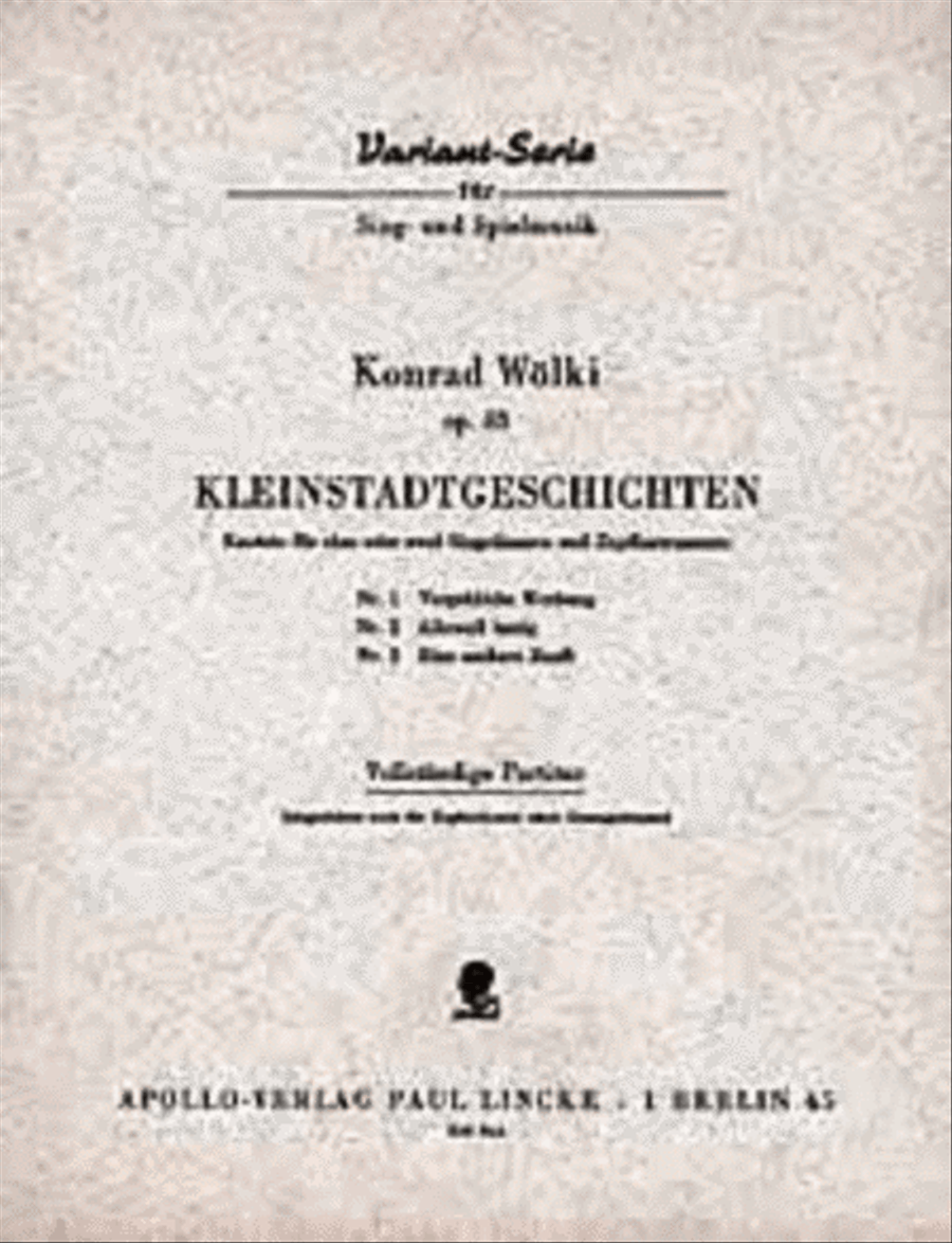 Kleinstadtgeschichten op. 43 Mandolin Orchestra scores gallery preview page 1