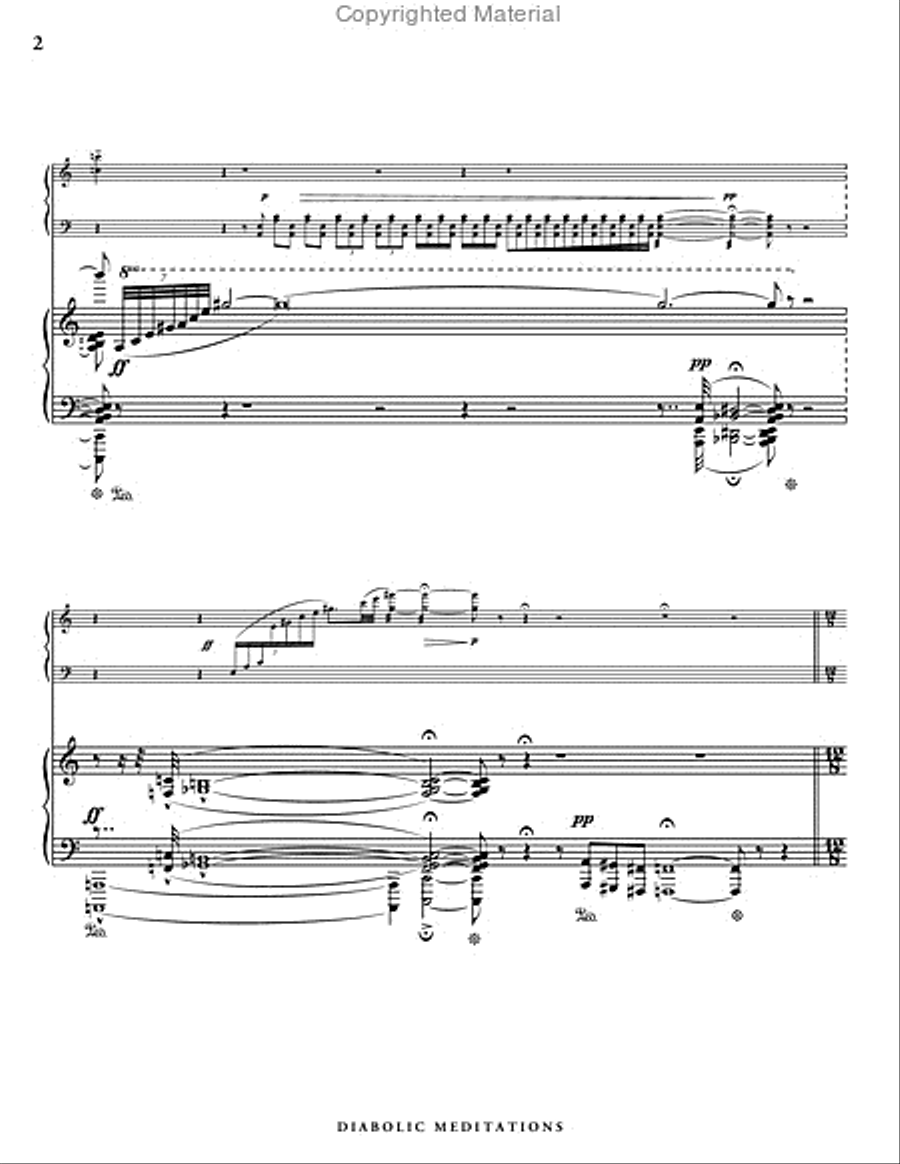 Diabolic Meditations (score & parts) Piano Accompaniment scores gallery preview page 3