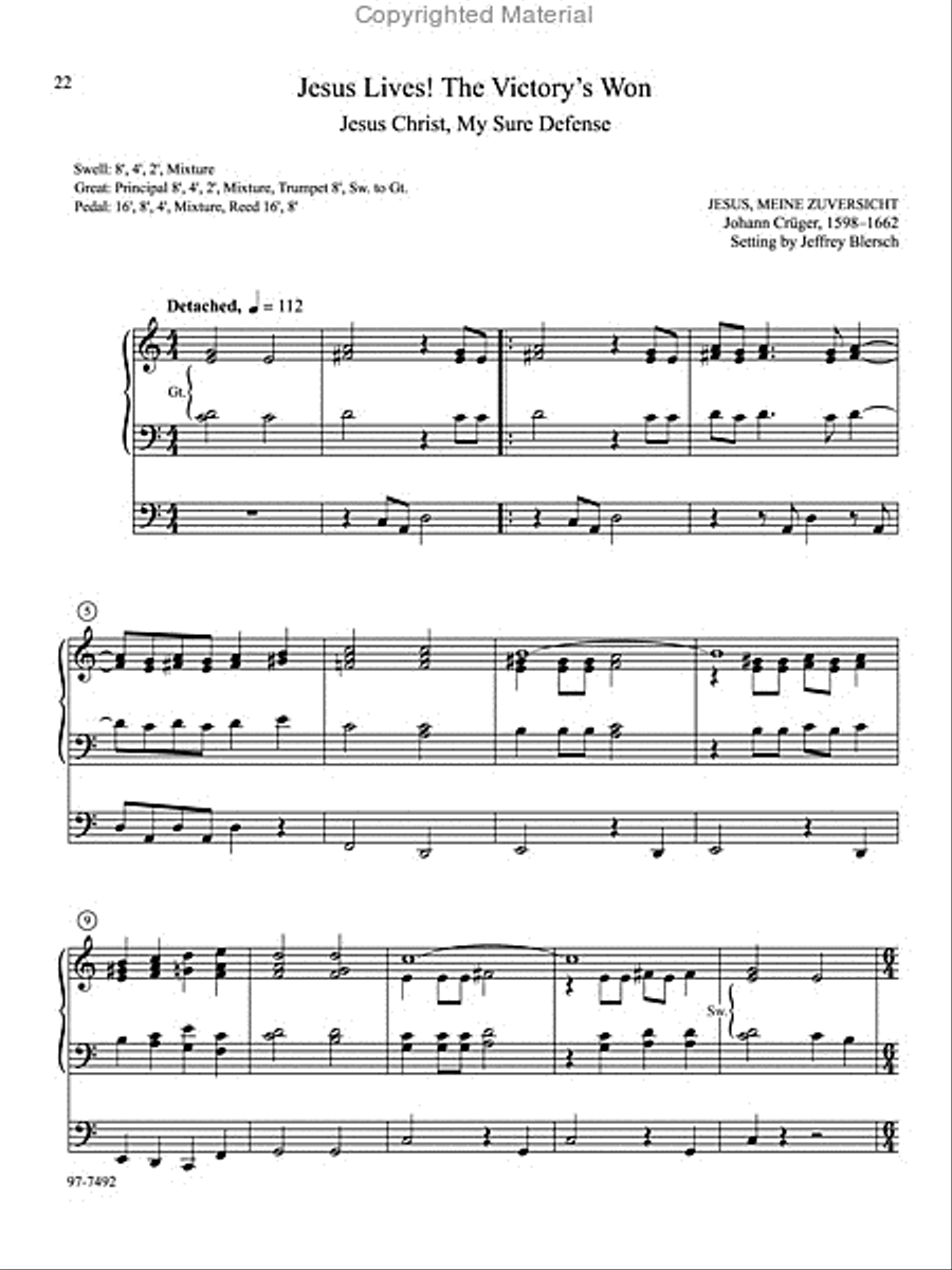 Musica Sacra: Easy Hymn Preludes for Organ, Vol. 8 Organ scores gallery preview page 9
