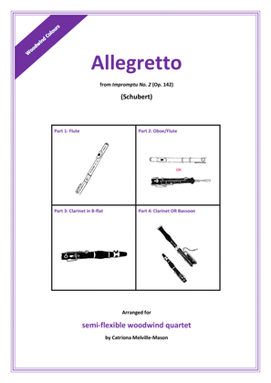Allegretto from Impromptu No. 2 (Op. 142) - semi-flexible