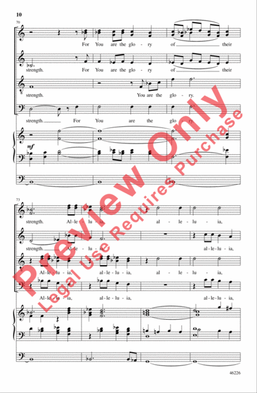 Psalm and Alleluia 4-Part scores gallery preview page 10