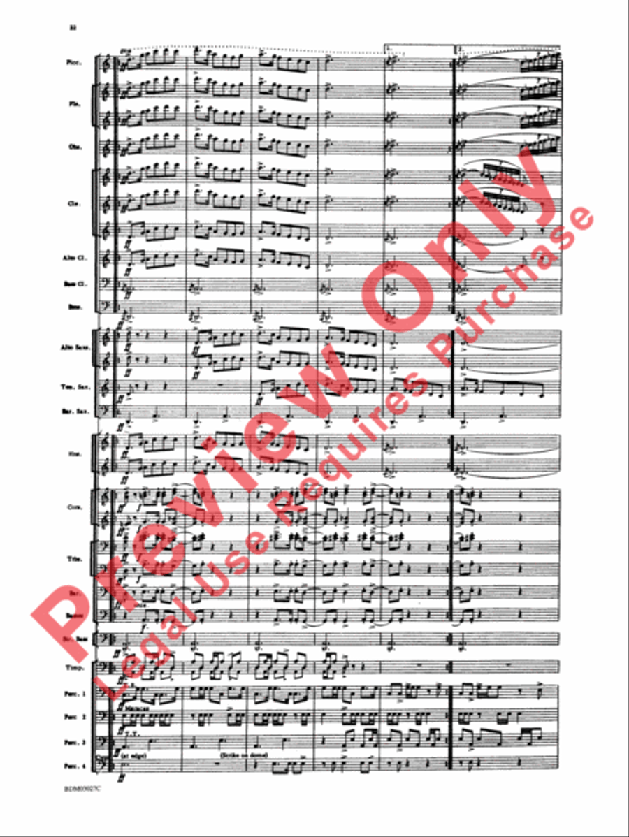 La Fiesta Mexicana Concert Band scores gallery preview page 35