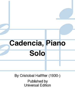 Cadencia, Piano Solo