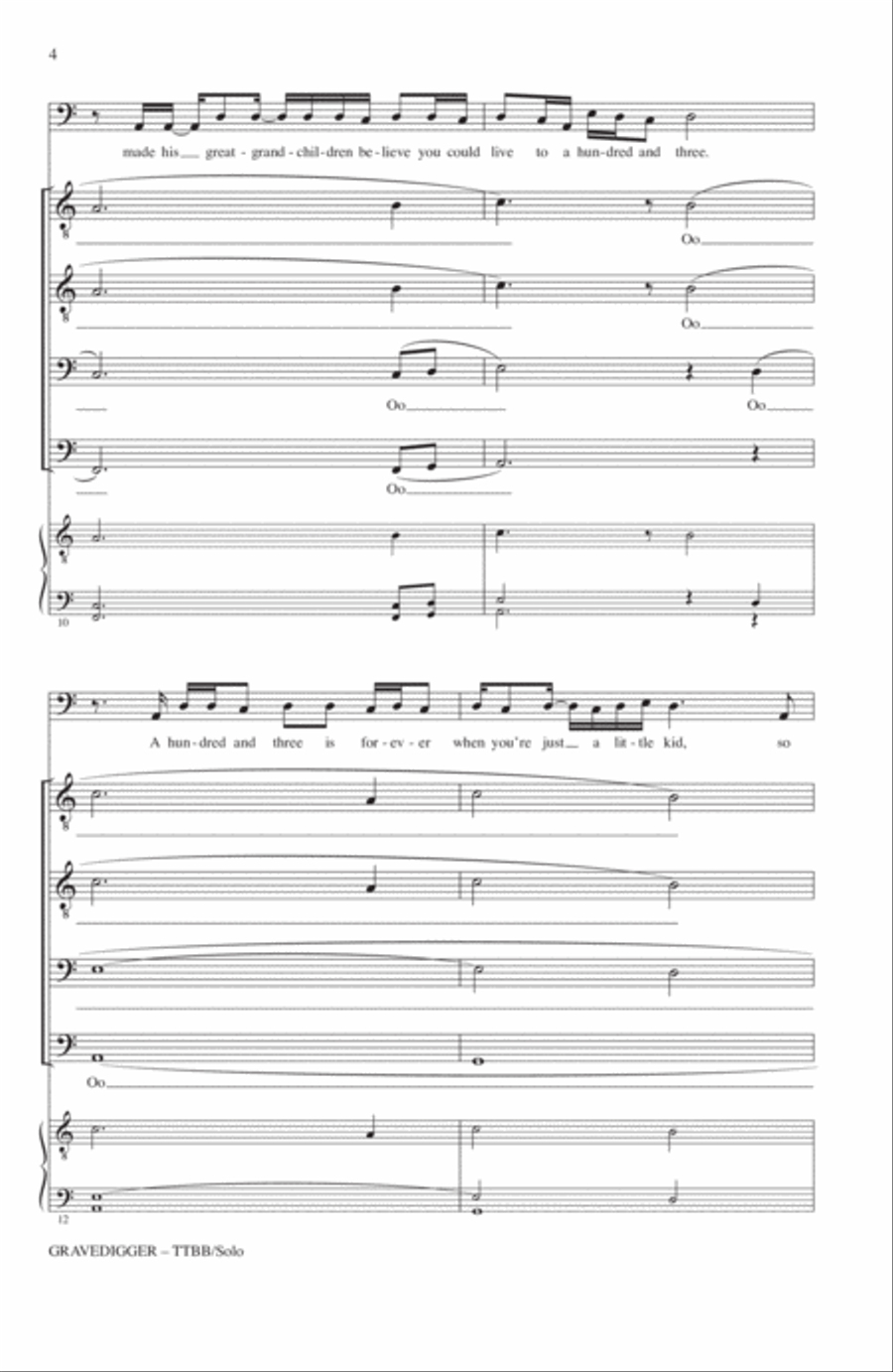 Gravedigger A Cappella scores gallery preview page 2