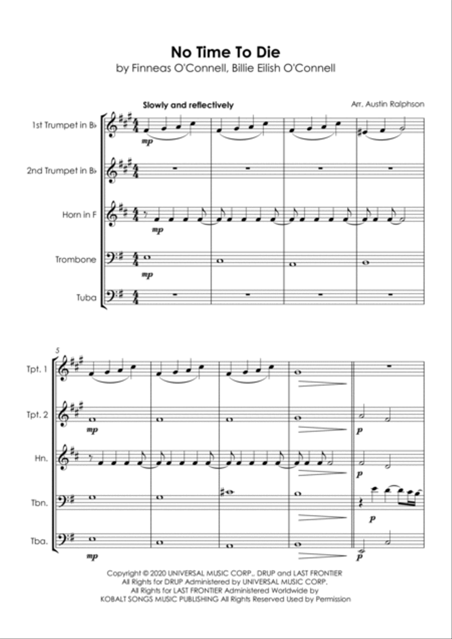 No Time To Die Horn scores gallery preview page 5