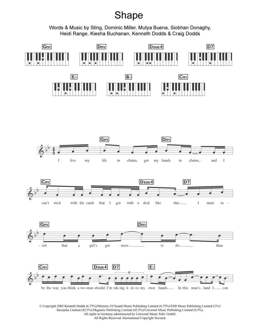 Shape Piano scores gallery preview page 1