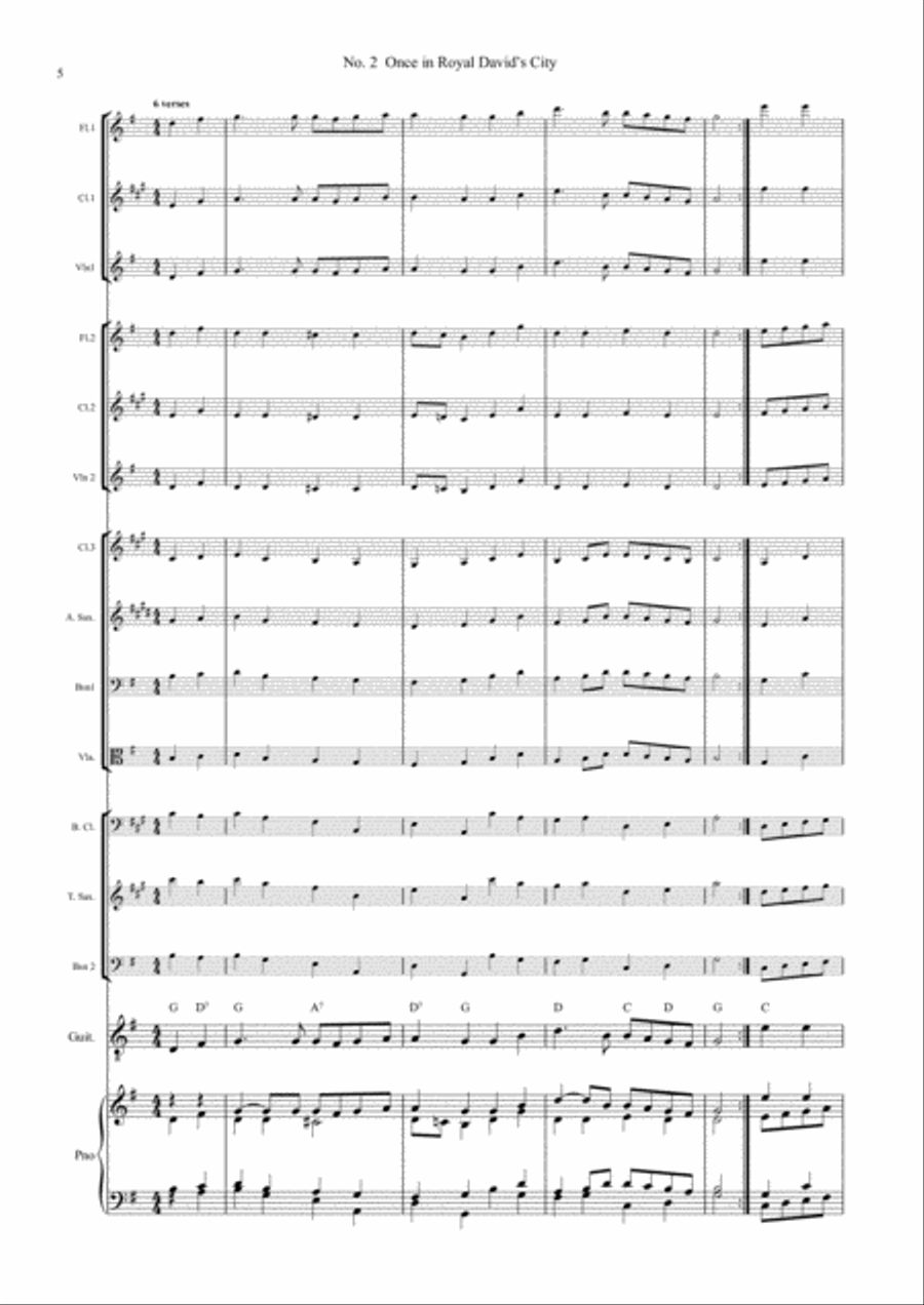 Carols for a Church Band Carols for a Church Band Large Ensemble scores gallery preview page 6