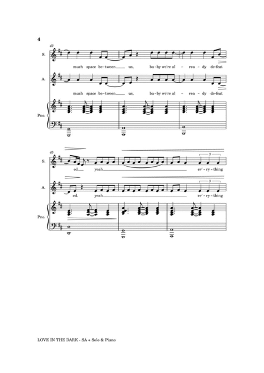 Love In The Dark SA scores gallery preview page 4