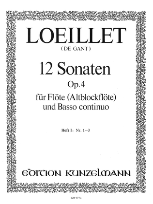 Book cover for 12 Sonatas, Volume 1