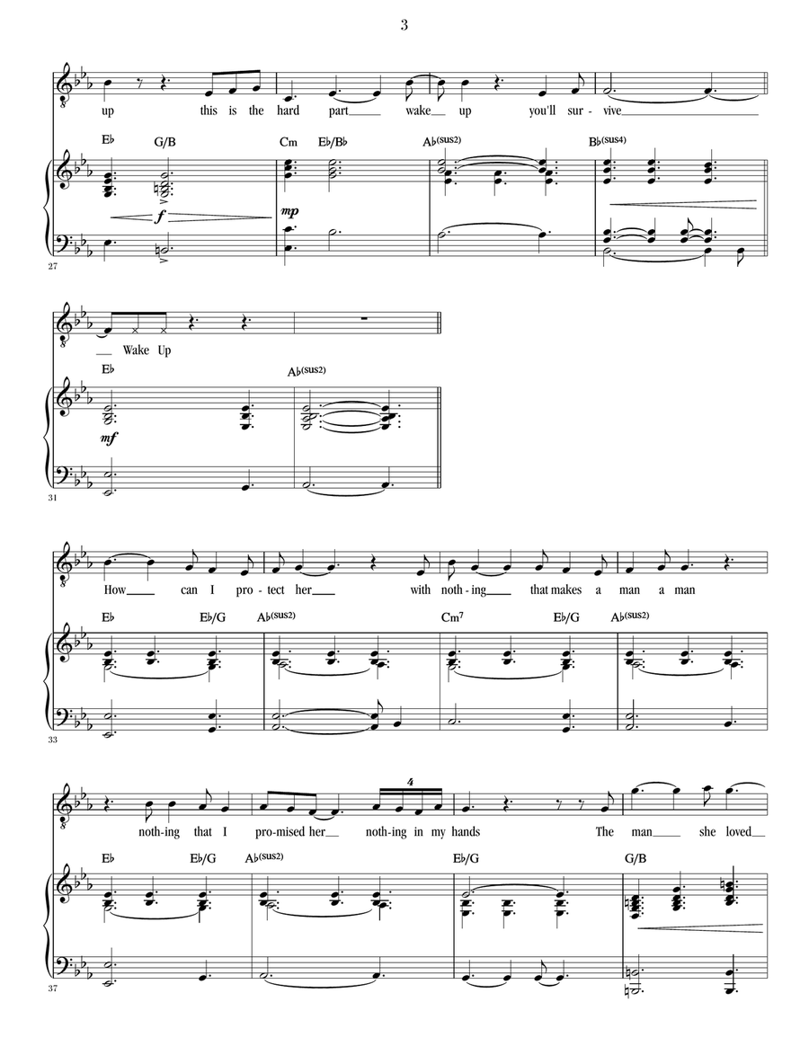 Wake Up - LEMPICKA Voice scores gallery preview page 3
